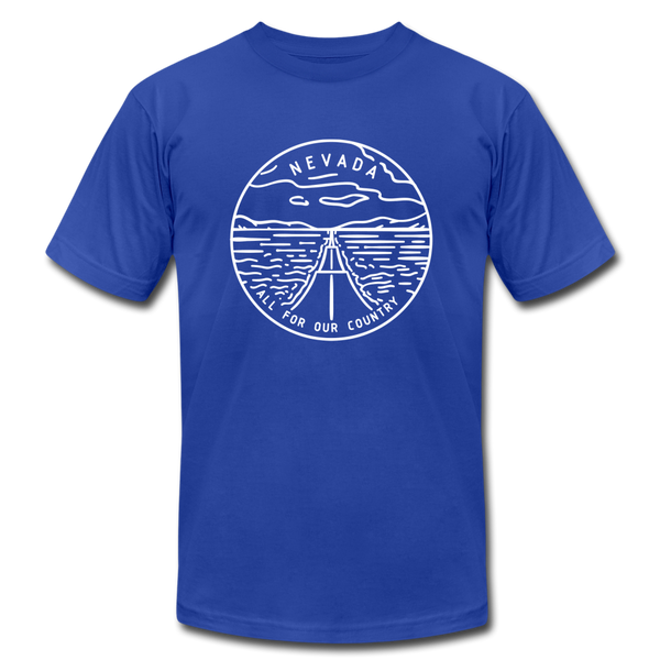 Nevada T-Shirt - State Design Unisex Nevada T Shirt - royal blue