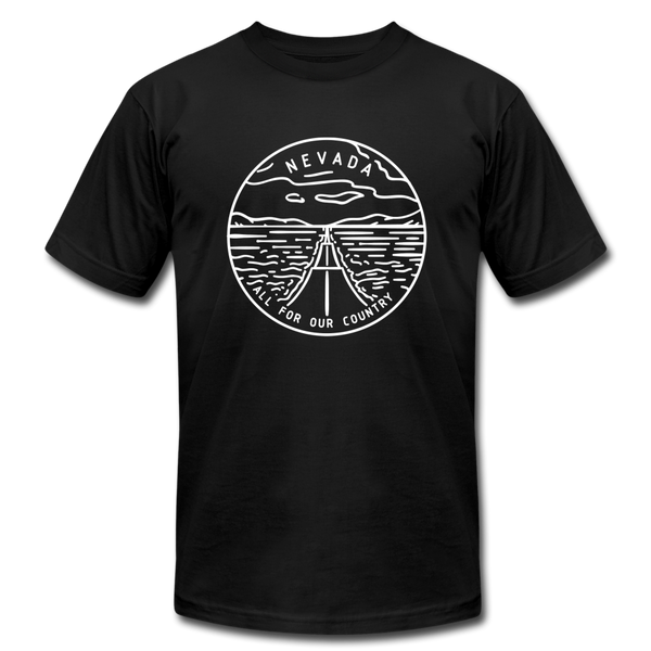 Nevada T-Shirt - State Design Unisex Nevada T Shirt - black