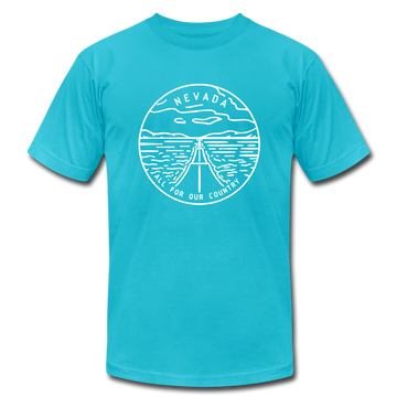 Nevada T-Shirt - State Design Unisex Nevada T Shirt - turquoise