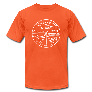 Nevada T-Shirt - State Design Unisex Nevada T Shirt - orange