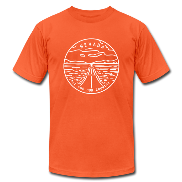 Nevada T-Shirt - State Design Unisex Nevada T Shirt - orange
