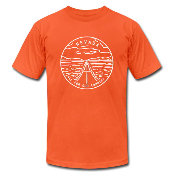 Nevada T-Shirt - State Design Unisex Nevada T Shirt - orange