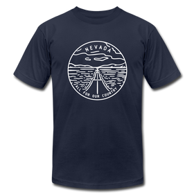 Nevada T-Shirt - State Design Unisex Nevada T Shirt - navy