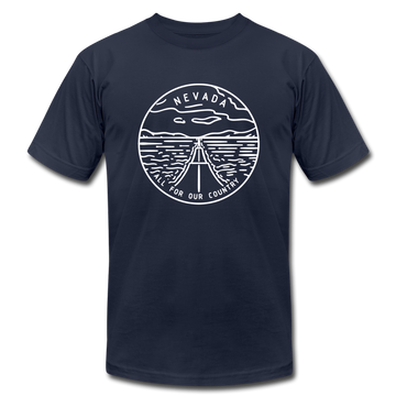 Nevada T-Shirt - State Design Unisex Nevada T Shirt - navy