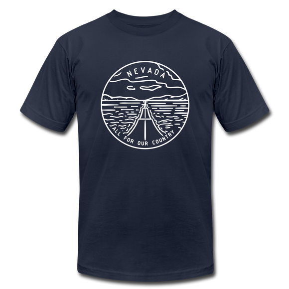 Nevada T-Shirt - State Design Unisex Nevada T Shirt - navy