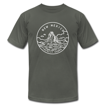 New Mexico T-Shirt - State Design Unisex New Mexico T Shirt - asphalt