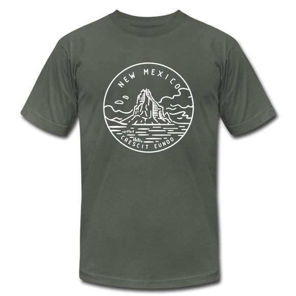 New Mexico T-Shirt - State Design Unisex New Mexico T Shirt - asphalt