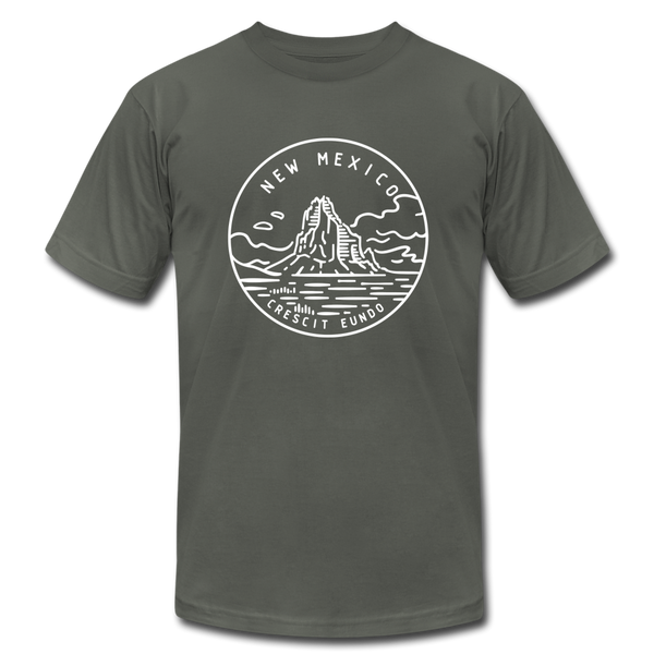 New Mexico T-Shirt - State Design Unisex New Mexico T Shirt - asphalt