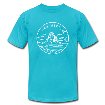 New Mexico T-Shirt - State Design Unisex New Mexico T Shirt - turquoise