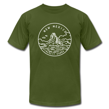New Mexico T-Shirt - State Design Unisex New Mexico T Shirt - olive