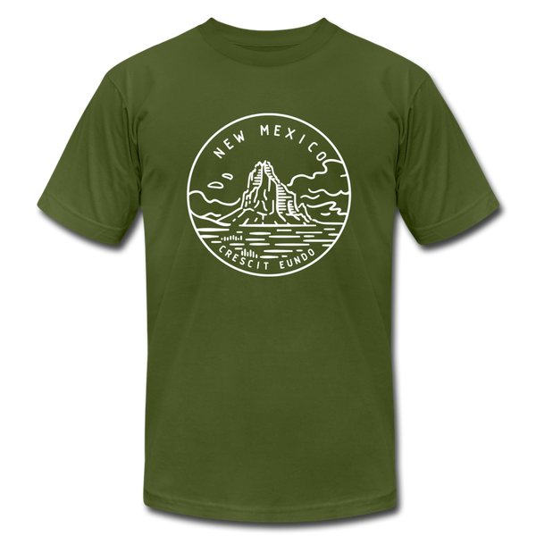 New Mexico T-Shirt - State Design Unisex New Mexico T Shirt - olive