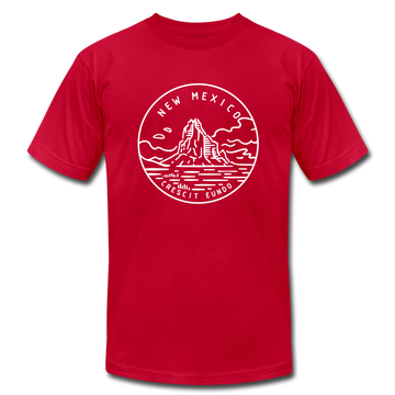 New Mexico T-Shirt - State Design Unisex New Mexico T Shirt - red