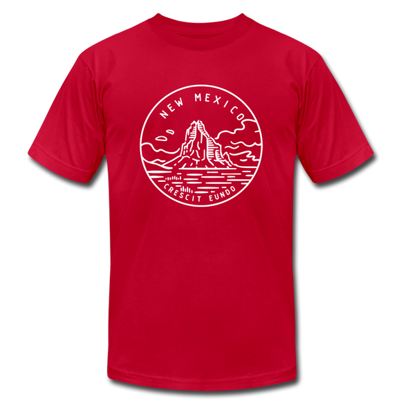 New Mexico T-Shirt - State Design Unisex New Mexico T Shirt - red