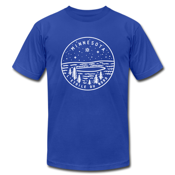 Minnesota T-Shirt - State Design Unisex Minnesota T Shirt - royal blue