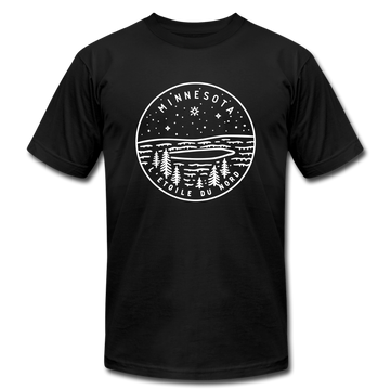 Minnesota T-Shirt - State Design Unisex Minnesota T Shirt - black