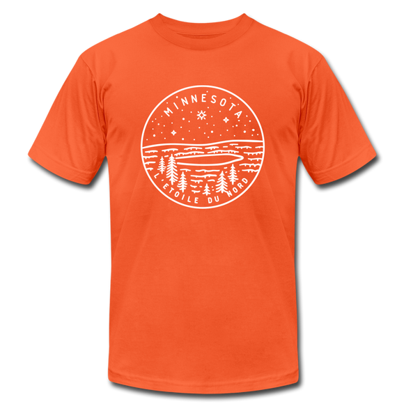 Minnesota T-Shirt - State Design Unisex Minnesota T Shirt - orange