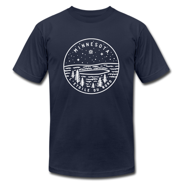 Minnesota T-Shirt - State Design Unisex Minnesota T Shirt - navy