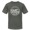 Mississippi T-Shirt - State Design Unisex Mississippi T Shirt - asphalt