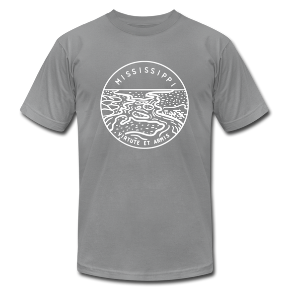 Mississippi T-Shirt - State Design Unisex Mississippi T Shirt - slate