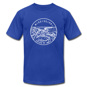 Mississippi T-Shirt - State Design Unisex Mississippi T Shirt - royal blue