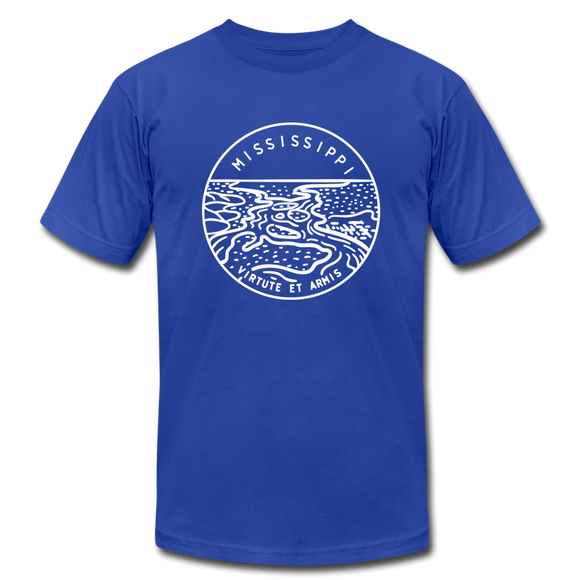 Mississippi T-Shirt - State Design Unisex Mississippi T Shirt - royal blue