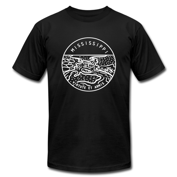 Mississippi T-Shirt - State Design Unisex Mississippi T Shirt - black