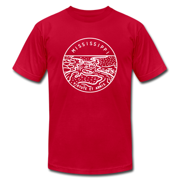 Mississippi T-Shirt - State Design Unisex Mississippi T Shirt - red