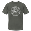 New Hampshire T-Shirt - State Design Unisex New Hampshire T Shirt - asphalt