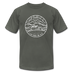 New Hampshire T-Shirt - State Design Unisex New Hampshire T Shirt - asphalt