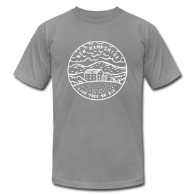 New Hampshire T-Shirt - State Design Unisex New Hampshire T Shirt - slate