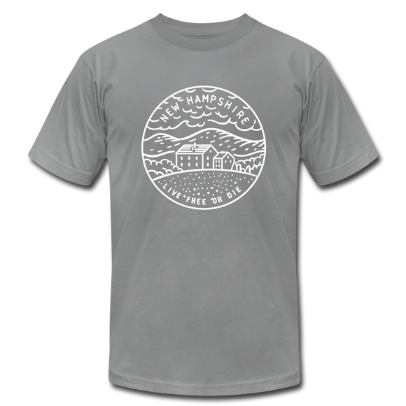 New Hampshire T-Shirt - State Design Unisex New Hampshire T Shirt - slate