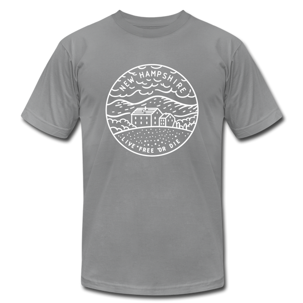 New Hampshire T-Shirt - State Design Unisex New Hampshire T Shirt - slate