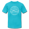 New Hampshire T-Shirt - State Design Unisex New Hampshire T Shirt - turquoise