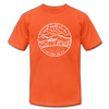 New Hampshire T-Shirt - State Design Unisex New Hampshire T Shirt - orange