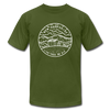 New Hampshire T-Shirt - State Design Unisex New Hampshire T Shirt - olive