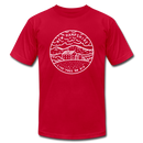 New Hampshire T-Shirt - State Design Unisex New Hampshire T Shirt - red