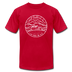 New Hampshire T-Shirt - State Design Unisex New Hampshire T Shirt - red