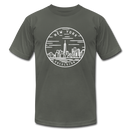 New York T-Shirt - State Design Unisex New York T Shirt - asphalt