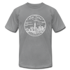 New York T-Shirt - State Design Unisex New York T Shirt - slate