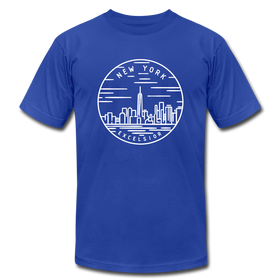 New York T-Shirt - State Design Unisex New York T Shirt - royal blue