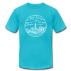 New York T-Shirt - State Design Unisex New York T Shirt - turquoise