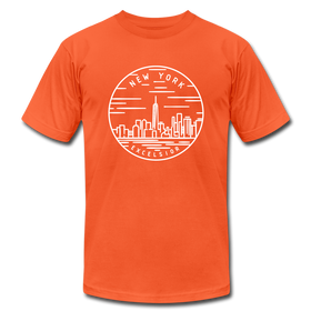 New York T-Shirt - State Design Unisex New York T Shirt - orange