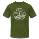New York T-Shirt - State Design Unisex New York T Shirt - olive
