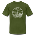 New York T-Shirt - State Design Unisex New York T Shirt - olive