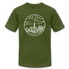 New York T-Shirt - State Design Unisex New York T Shirt - olive