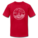 New York T-Shirt - State Design Unisex New York T Shirt - red
