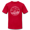 New York T-Shirt - State Design Unisex New York T Shirt - red