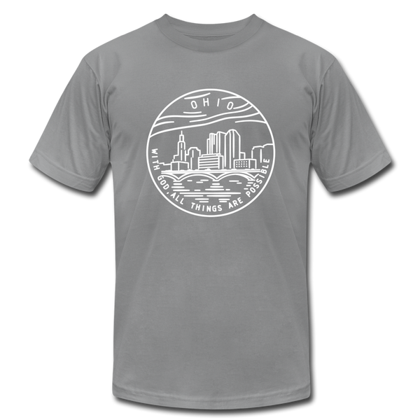 Ohio T-Shirt - State Design Unisex Ohio T Shirt - slate