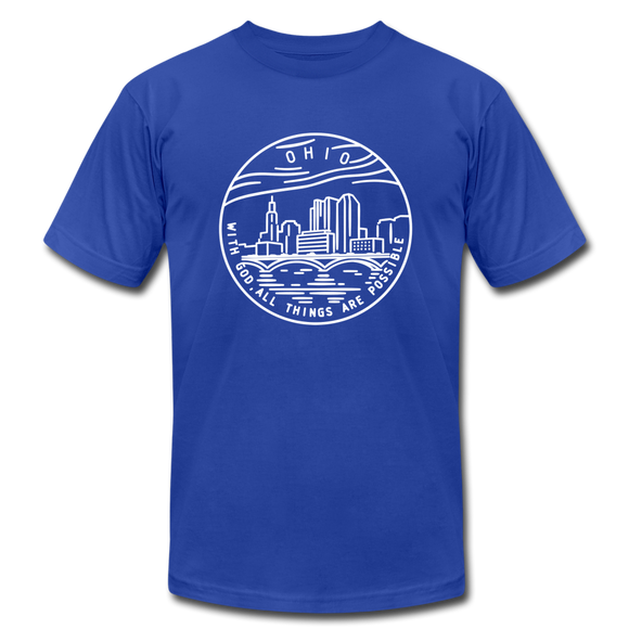 Ohio T-Shirt - State Design Unisex Ohio T Shirt - royal blue