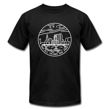 Ohio T-Shirt - State Design Unisex Ohio T Shirt - black